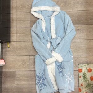 Barefoot Dreams x Disney Frozen Light Blue Plush robe